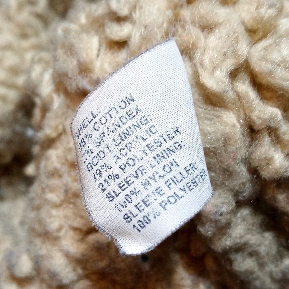 GAP Women’s Insulated Sherpa Lined Trucker Velour Y2K Jacket Size MEDIUM - Picture 6 of 8